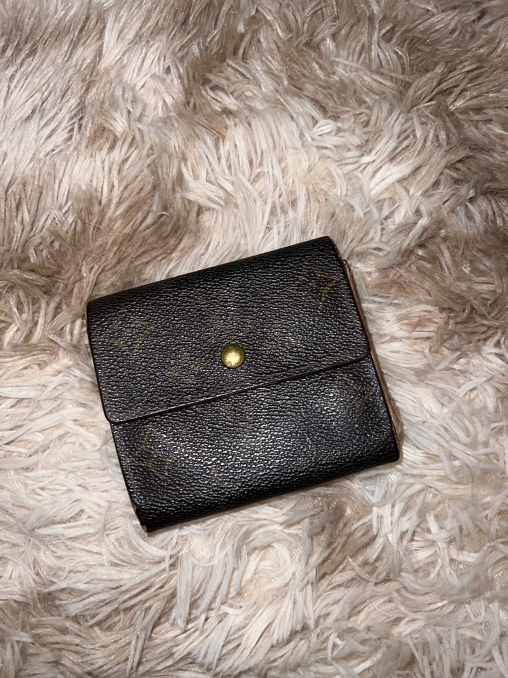 Louis Vuitton Monogram Canvas Snap Wallet in Dark Brown